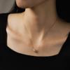Andy Wen Joyería Estilo Coreano Collar Tachonado de Diamantes Plata 925 Elegante como un Hada Versátil Simple Retro Gargantilla Candado de Nicho