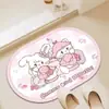 Alfombrilla de Piso de Barro de Diatomeas de Dibujos Animados Mikko para Entrada de Baño, Alfombrilla de Baño Absorbente de Agua y de Secado Rápido, Alfombrilla Antideslizante para el Hogar al por Mayor