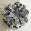 Scrunchie de malha grande estilo coreano para mulheres, acessório de cabelo estilo preguiçoso vintage, elástico para coque, enfeite de cabelo
