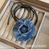 Collar de Flor de Rosa Francesa para Mujer Verano Nueva Entrada Lujo Ligero Alto Sentido Cadena para el Cuello Collar Accesorios para el Cuello Venta al por Mayor