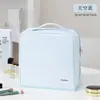 Bolsa de maquillaje vertical para mujer, simple y portátil, gran capacidad, bolsa multifuncional para almacenamiento de brochas de cosméticos de viaje