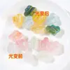 Óleo de Pintura que Muda de Cor Jelly UV Onda d'Água Estrela Coração Flor de Quatro Folhas Furo Passante DIY Corrente para Celular Pulseira Contas Soltas