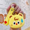 Bolsa de moedas de animal assexuado fofo e requintado em forma de chaveiro de boneca mochila produto de boneca acessórios criativos para carro