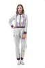 S-XXL Padre-Hijo Plateado Brillante Mono de Astronauta Halloween Fiesta de Escenario Disfraz de Rol Espacial