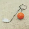 Llavero de Golf Mochila Metal Club Mini Colgante Regalo Joyería Conmemorativo Pequeño Regalo Accesorios Verde