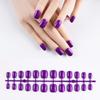 Boutique 24 peças de unha postiça curta, pequenas, quadradas redondas, lantejoulas, glitter, unhas postiças para usar, rosa, prata, não solta pó