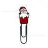 Clips de papel de Navidad de dibujos animados más vendidos transfronterizos en stock, clips de papel lindos con formas especiales para decoración y almacenamiento de documentos de oficina para estudiantes