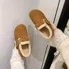 Zapatos de Algodón Birken Retro Plus de Terciopelo Aumentan Altura 3 cm para Mujer Otoño Invierno Lana de Cordero Suela Plana Calzado de Exterior Versátil Suela Gruesa Zapatos Peludos