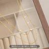 2026 Nuevo Collar de Acero de Titanio para Mujer, Cadena Larga de Suéter de Moda de Nicho de Lujo Ligero de Gama Alta para Otoño e Invierno, Joyería de Acero Inoxidable