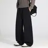 Calça Casual Solta Plus Size Masculina Tendência Novo Estilo Calça Longa Outono Calça de Trabalho Calça de Perna Larga Foice Calça Respirável Masculina