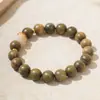 Pulseira de Sândalo Verde DIY Estilo Garra de Gato Queimada em Carvão 1.0 Feminina Contas Budistas Pequena Fresca Literária Pulseira Fabricante Atacado