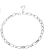 Collar de Plata Joyería Cadena para Damas Europeas y Americanas Larga Plana Seda Transfronterizo Venta al por Mayor Cuadrado Dorado