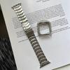 Pulseira de metal s8 dentada adequada para iwatch7654321SE estojo de pulseira Apple watch conjunto