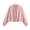 Al por mayor Verano 2026 Nuevo Estilo Europeo y Americano Chaqueta Bomber de Manga Larga Estilo Globo para Mujer 8912