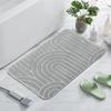 TEMU explosiones transfronterizas Amazon nuevo en stock generación SHEIN alfombrilla de suelo arqueada alfombrilla de suelo para baño del hogar