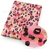 Estampa de Leopardo Série Rosa Poliéster Algodão Fino ou Tecido Impermeável para Bolsas Artesanais, Toalhas de Mesa, Roupas de Animal de Estimação, 1Yc78083