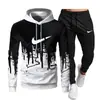 Nuevo Chándal 3D para Hombre Europeo y Americano 2024 Nuevo Moda Otoñal Juvenil para Hombre Traje Deportivo Casual