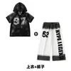 Ropa de Performance Hip-Hop para Niños, Trajes de Baile de Verano Hip-Hop para Niños, Trajes de Baile de Jazz Hip-Hop Modernos y Geniales para Niñas