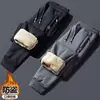 Pantalones Casuales de Invierno para Hombre con Forro de Polar Joggers Holgados Moda Versátil Pantalones de Chándal Elásticos Deportivos Largos para Hombre