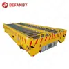 A Linha de Produção da Oficina Utiliza um Transportador de Rolos de Estação Dupla com Carrinho Elétrico em Trilho com Controle Remoto por Manípulo Recarregável Veículo de Transporte em Trilho