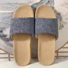 Zapatillas de Lino Eva Nuevas de Cuatro Estaciones para Mujer Uso en Casa de Verano para Parejas Sandalias Antideslizantes de Suela Suave para Hombre