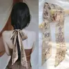 Bufanda de Seda de Moda que Combina con Todo Cinturón para el Cabello Estilo Chino Lazo Bolsa Cinturón Decorativo Primavera y Verano Nuevo Estilo Bufanda Larga Estrecha Fina