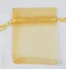 Sacos de Rede Lisos, Sacos para Joias de Flores Secas, Sacos de Organza Transparentes, Sacos de Doces de Cor Sólida, Sacos de Presente com Cordão, Sacos de Organza