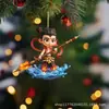 Periféricos Populares de Anime Transfronterizos Colgante de Nezha Mochila Escolar Colgante Lindo Navideño Colección de Anime Souvenir Regalo