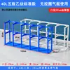 Soporte para Cilindro de Gas de 40L con Ruedas, Soporte Móvil de Acero Engrosado para Fijación de Cilindros de Oxígeno y Acetileno, Dispositivo Antivuelco