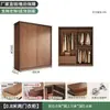 Guarda-roupa de madeira maciça para uso doméstico no quarto, portas de correr, ecológico, adequado para apartamentos pequenos, armário de armazenamento de carvalho, guarda-roupa grande com instalação incluída