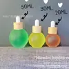Estoque Pronto do Fabricante de Frascos de Óleo Essencial Requintados com Tampas de Bambu, 15ml, 30ml, 60ml Frascos de Vidro com Conta-gotas Esféricos para Óleo Essencial, Atacado em Grandes Quantidades