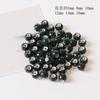 Acessórios de bijuteria cerâmica contas verde antigo com pintas pulseira DIY colar material trançado pequenas contas soltas estudante