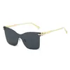 Nuevas Gafas de Sol Estilo Callejero Retro Ojo de Gato Sin Marco Borde Cortado Comercio Exterior Transfronterizo Al por Mayor Estilo de Moda Versátil