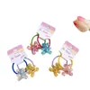 Diadema de Cristal de Hielo Oso para Primavera y Verano Goma Elástica Infantil No Lastima el Cabello Diadema de Bebé Accesorios para la Cabeza de Niña Venta al por Mayor