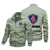 Chaqueta de otoño transfronteriza europea y americana nueva para hombre con logo de motocicleta Street Cárdigan para montar para hombre con cremallera