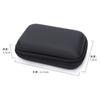 Funda protectora de almacenamiento digital Estuche duro de fibra de carbono EVA Caja protectora para unidad U de 2.5 pulgadas Cable de auriculares Disco duro móvil A prueba de golpes