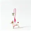 Pingente de Celular Original Fofo de Cachorro Pintado Acessório para Bolsa Pingente Tecido Estilo Coreano Chaveiro de Mochila