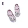 Colección Primavera 2026 Zapatos de Princesa para Niñas con Flor de Pedrería Zapatos de Cristal de Moda Bajos para Actuación Infantil Zapatos de Piel