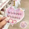 Lindas Pegatinas para Uñas Sanrio para Niños, Pegatinas de Uñas Desgastables, Parches para Uñas de Kuromi, Juguetes de Dibujos Animados para Niños