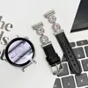 Adecuado para Huawei Gt7/5 Correa de Reloj Gato Kt Incrustada de Diamantes Correa de Reloj de Cuero Watch6Gt5Pro Estilo Femenino Pulsera de Lujo Ligero Correa de Reloj