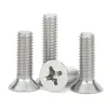 Fabricante Original Tornillos de Acero Inoxidable 201 Cabeza Avellanada Phillips M2-M12 Gb819 Tornillos de Máquina Phillips Cabeza Plana
