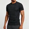 Camiseta Deportiva Casual de Manga Corta Elástica para Hombre, Secado Rápido, Seda Helada, Impresa, Transfronteriza Europea y Americana para Amazon, Entrenamiento, Fitness