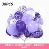 Set de Globos Transfronterizo de Amazon 30 Piezas Globos de Látex Decoración de Cumpleaños Decoración de Fiesta Se Puede Empacar al Vacío