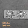 Corona de Fénix DIY Material Tocados Chinos Xiuhe Hojas Plateadas Galvanizadas Flores Gotas de Hierro Accesorios de Hierro