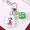 Lindo Llavero Creativo de Mahjong Estilo Chino Adornos Divertidos Mahjong Fortuna Cubierta Protectora para Airpods Adornos Colgantes