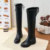 Botas Largas para Niña 2026 Otoño/Invierno Nueva Moda Estilo Británico Forradas de Borrego Cálidas Botas Altas para Niñas Pequeñas