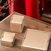 Nueva caja metálica con tapa deslizante para envasar té de frutas, galletas de piña nevada, turrón, galletas y hojas de té