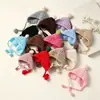 Gorro mini de punto lindo muñeco de peluche hilo atuendo accesorios de peluche tocado diy decoración de muñeca hecha a mano