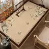 Alfombrilla de escritorio para caligrafía, impermeable y a prueba de aceite, mantel rectangular de PVC, estilo chino nuevo, de alta gama, verde, para escritorio de oficina
