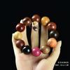 Pulseras de sándalo con cuentas de tesoro múltiple sándalo rojo cuentas de pera hombres caoba texto pulsera de juego cuentas mujeres 108 joyería multimaterial